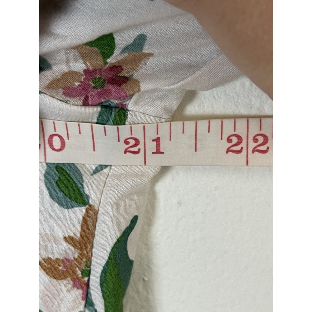 ANTHROPOLOGIE Somerset Puff Sleeve Floral Maxi Dress Cottage Natural XL - Picture 15 of 16
